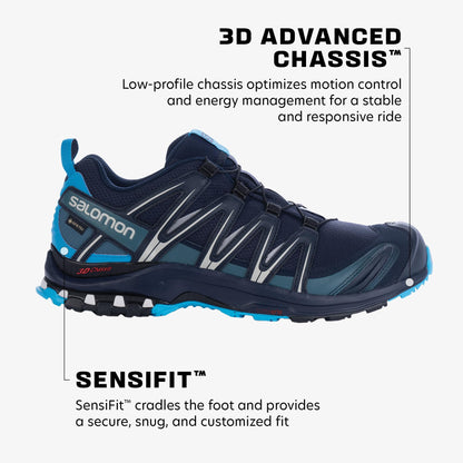 Salomon XA Pro 3D GTX Herren Traillaufschuhe Navy/Blau 45 1/3 EU